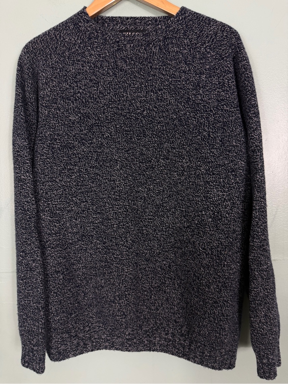 Filson Menβs 4GG Crewneck Sweater Navy Marled 100% Wool XL Pullover